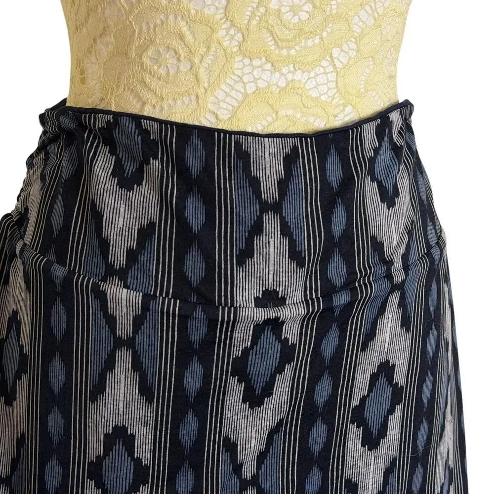 Colorado TC Clothing Tranquility Reversible Skirt A Line Ikat Print Navy S? bv